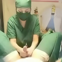 Nurses masturbating a patient (not sound)